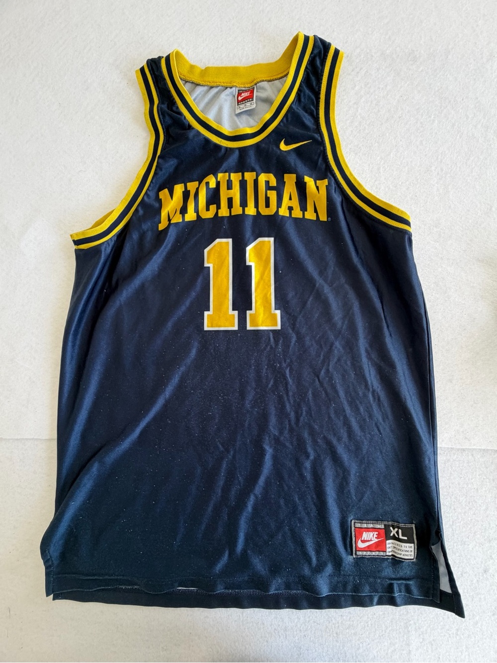 90's Michigan #11 NCAA Nike Basketball Jersey Made in the USA